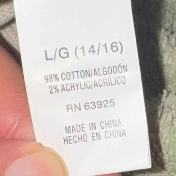 VINTAGE Y2K XG Boy's L Cotton Ribbed Quarter Zip Sweater Striped Sleeve 90’s - Picture 12 of 12